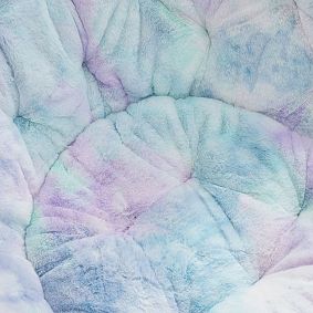 Faux-Fur Tie-Dye Hang-A-Round Chair
