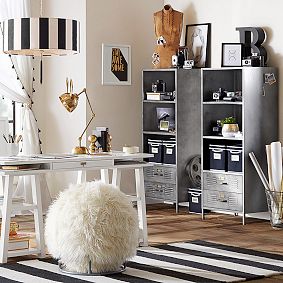 Locker Bookcase with Storage Drawers - Thumbnail 2