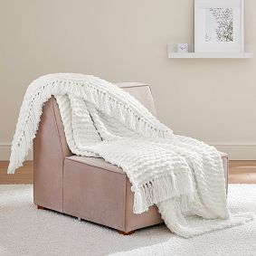 Bubble Hand Woven Throw Blanket