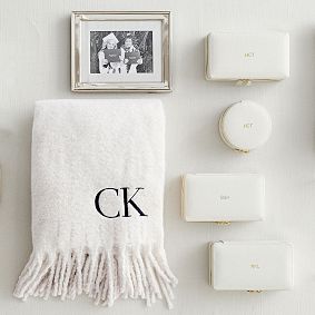 Elliot Leather Rectangle Travel Jewellery Case