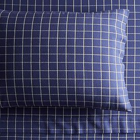 Julian Plaid Organic Flannel Sheet Set