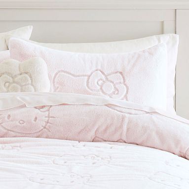 Hello Kitty® Magical Recycled Fur Standard Sham, Powdered Blush