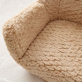 Cloud Fur Latte Lennon Low Swivel Lounge Chair