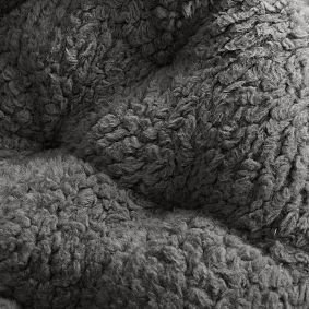 Jumbo Sherpa Charcoal Papasan Chair