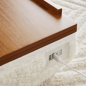 Sherpa Faux-Fur Charging Lapdesk