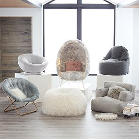 Bouclé Twill Gravel Eco Lounger