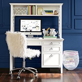 Elsie Single Pedestal Hutch Desk