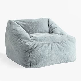 Large Faux Fur Quarry Modern Bean Bag Lounger