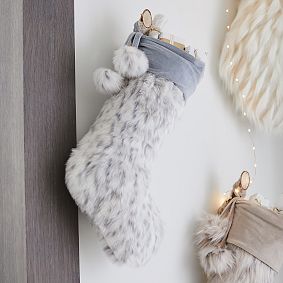 Leopard Faux-Fur Stockings