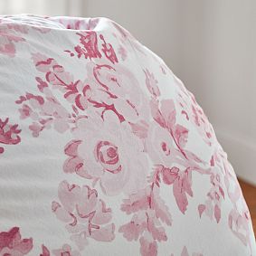 Large LoveShackFancy Garden Damask Pink Bean Bag Chair