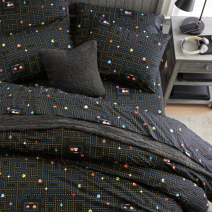 Pac Man Manta De Forro Polar, Diseño De Laberinto Pacman, Manta Súper Suave, Perfecta Para Cualquier Dormitorio, 100 X 150 Cm