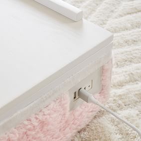 Sherpa Faux-Fur Charging Lapdesk