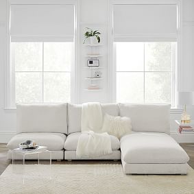 Skye Armless L-Shaped Sectional Set with Chaise (95.5&quot;)