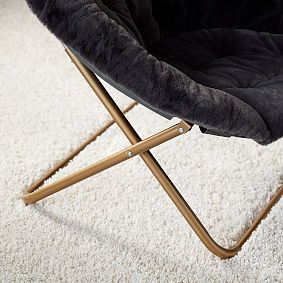 Faux-Fur Periscope Hang-A-Round Chair