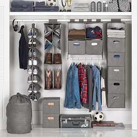 Recycled Double Bar Hanging Closet Organizer