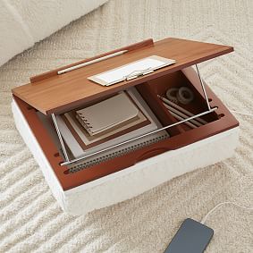 Sherpa Faux-Fur Charging Lapdesk