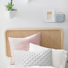 west elm x pbdorm Cane Faux Headboard