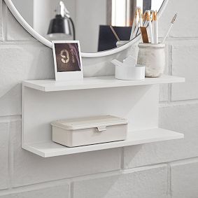 No Nails Two-Tier Shelf (18&quot;)