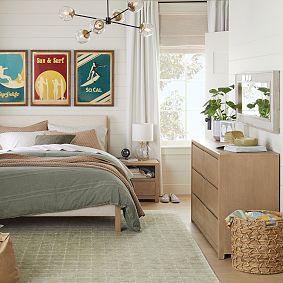 Linen Pinboard Framed Floor Mirror (20"x54")