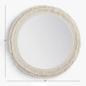 No Nails Fringe Mirror