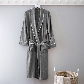 Solid Organic Flannel Robe