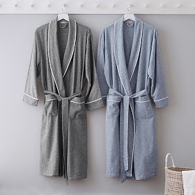 Solid Organic Flannel Robe