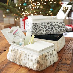 Faux-Fur Manicure/Pedicure Lapdesk