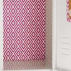 Preppy Diamond Pink Magenta Locker Wallpaper