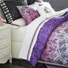 Anna Sui Embroidered Butterfly Sateen Sheet Set