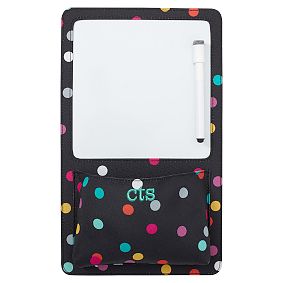 Gear-Up Black Confetti Dot Dry Erase Pocket
