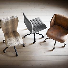 Wolf Faux-Fur Airgo Desk Chair