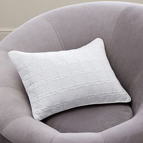 Lilly Pulitzer Embroidered Caning Lumbar Pillow Cover