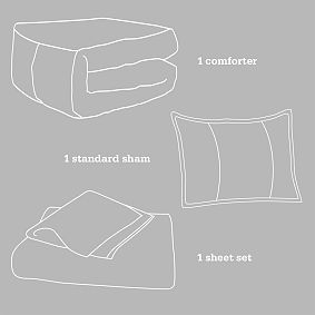 Dot Chic Essential Value Bedding Set, Black