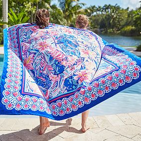 Lilly Pulitzer Slathouse Soiree Double Wide Beach Towel UPF 50+