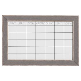 Pinboard Framed Calendar, Northfield Charcoal