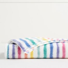 Rainbow Stripe Plush Throw