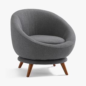 Open Box:  Tweed Charcoal Halo Swivel Chair