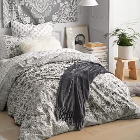 Paisley Floral Organic Duvet Cover