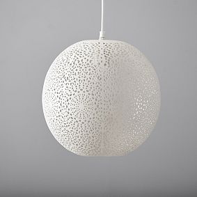 Small Medallion Punched Metal Pendant