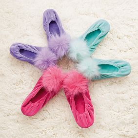 Sugar Puff Slippers, Pink Magenta