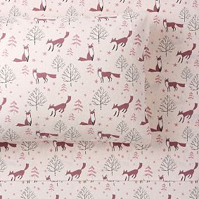 Winter Foxes Organic Flannel Sheet Set