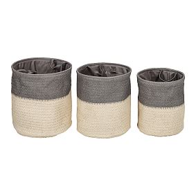 Flexible Laundry Baskets with Handles, Set of 3 