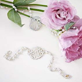 Monogram Pearl Necklace