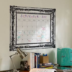 Vintage Frame Dry-Erase Calendar Decal
