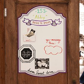 Classic Door Message Board Decal