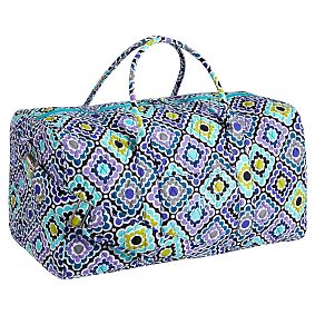 Quilted Sleepover Duffle Bag, Ruby Cool