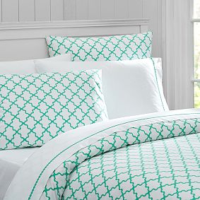 Breezy Lattice Duvet Cover
