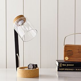 Cork and Glass Task Lamp