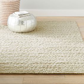 Undyed Wool Textured Loop Rug
