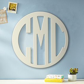 Wooden Cut-Out Block Monogram